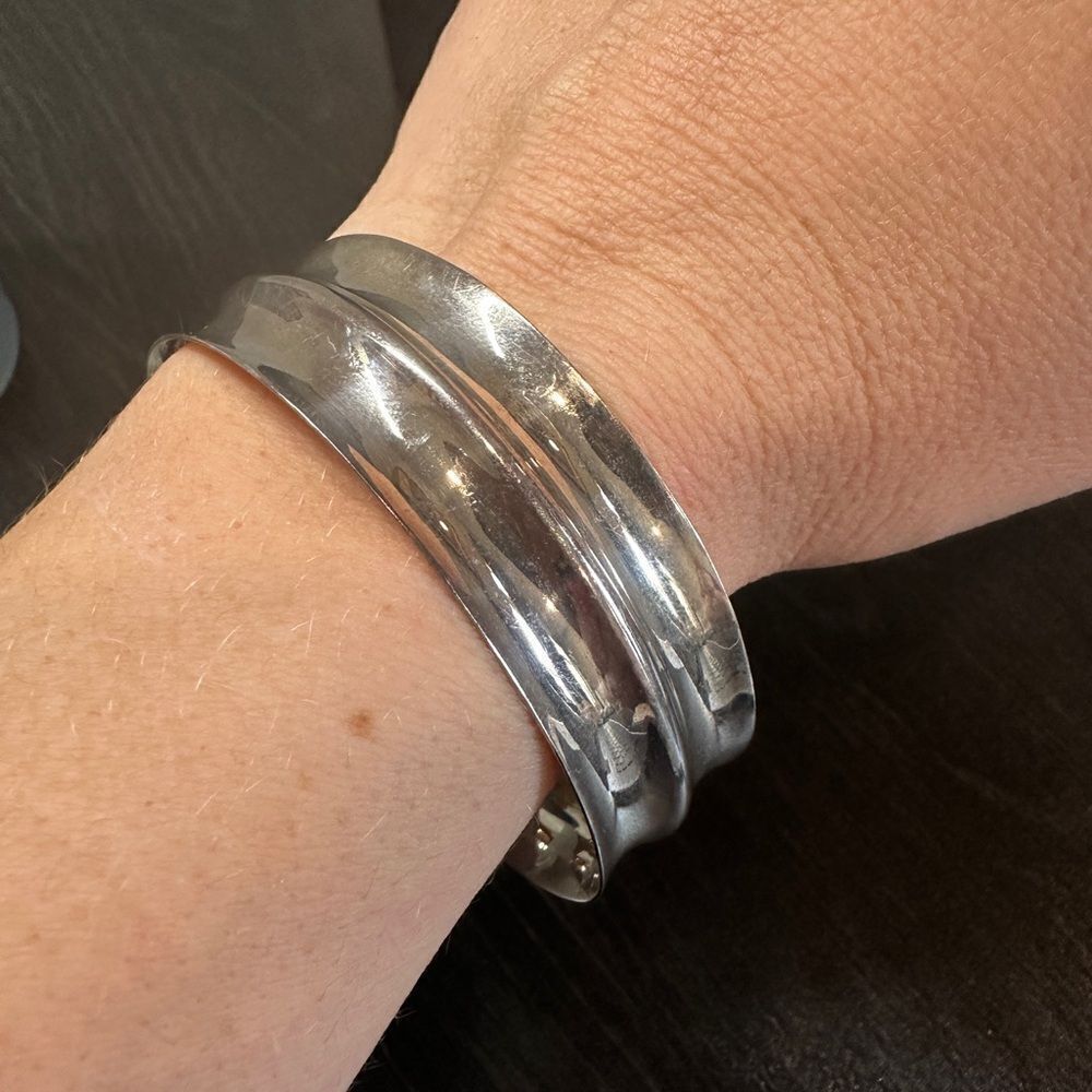 Solid Sterling silver cuff bracelet!